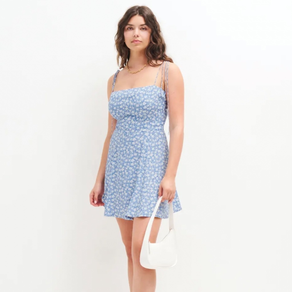 Reformation Presley Dress Azzurro - Size 0